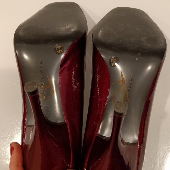 BCBGeneration Peep Toe Red Heels, Size 9.5 B - Picture 6 of 8